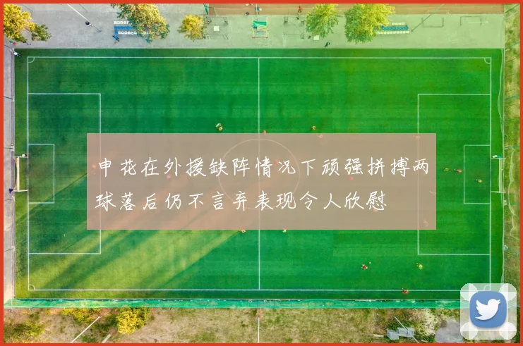 申花在外援缺阵情况下顽强拼搏两球落后仍不言弃表现令人欣慰