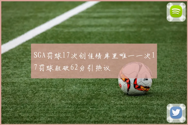 SGA罚球17次创佳绩库里唯一一次17罚球狂砍62分引热议